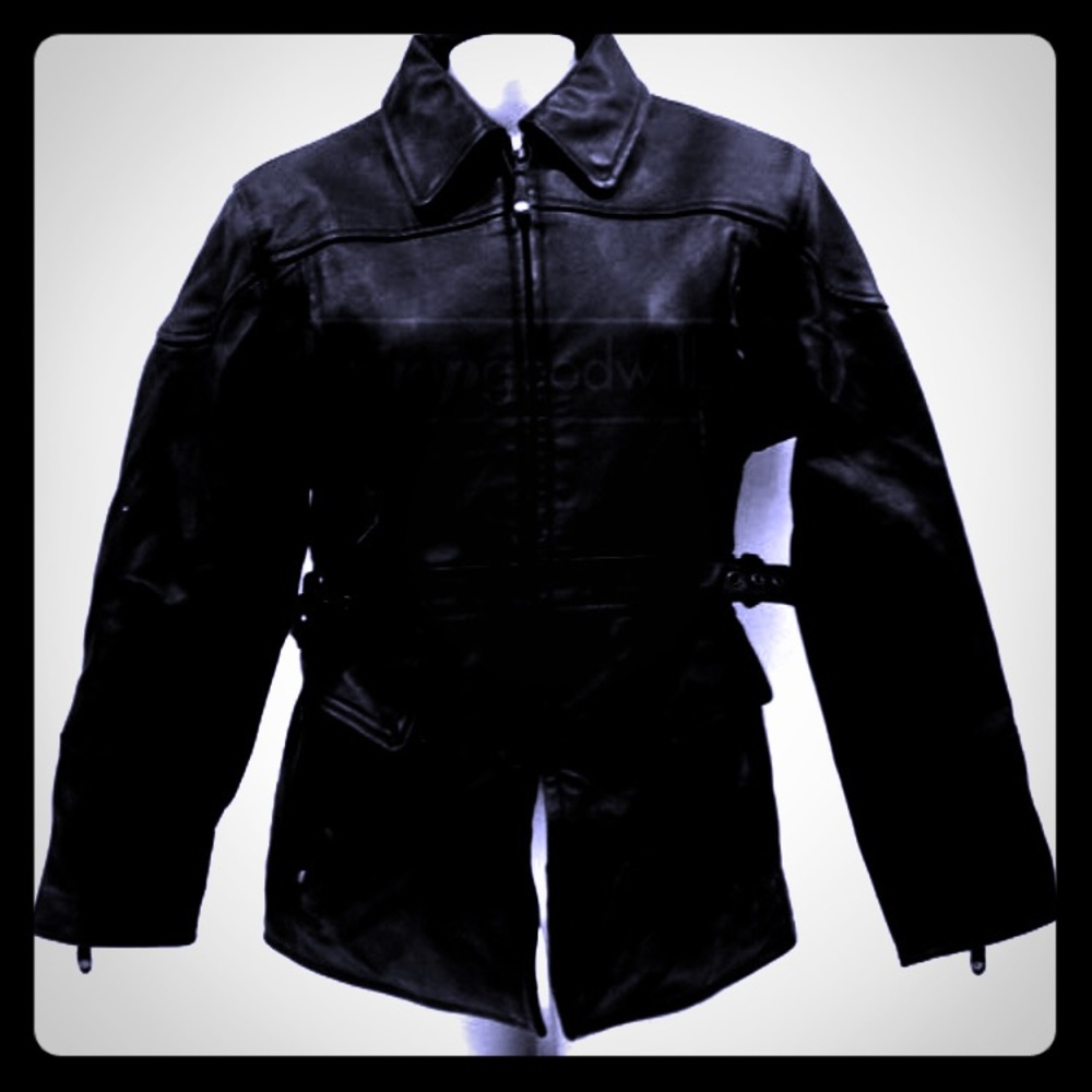 🎉 Liquidation 🎉 Vintage Rider Universal Black Leather